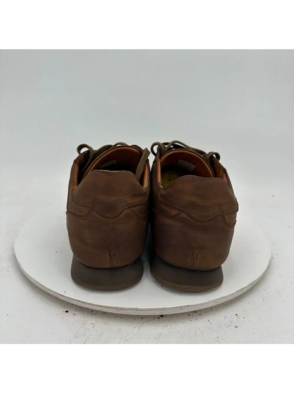 Beckett Simonon Morgen Men Size 10.5 Brown Leather Low Top Lace Up Shoes